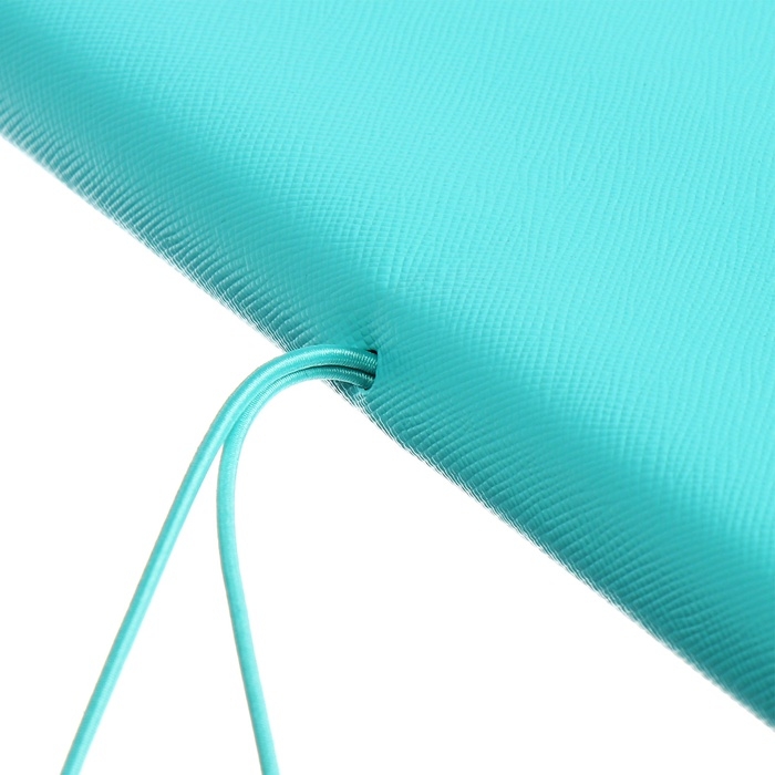 Ежедневник недатированный A5 136 листов, deVENTE. Jane, мягкая обложка пвх, резинка, перфорация, ляссе, блок 70, бирюзовый