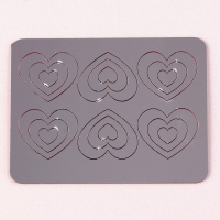 Набор топперов &laquo;Сердечки классические&raquo;, цвет золото