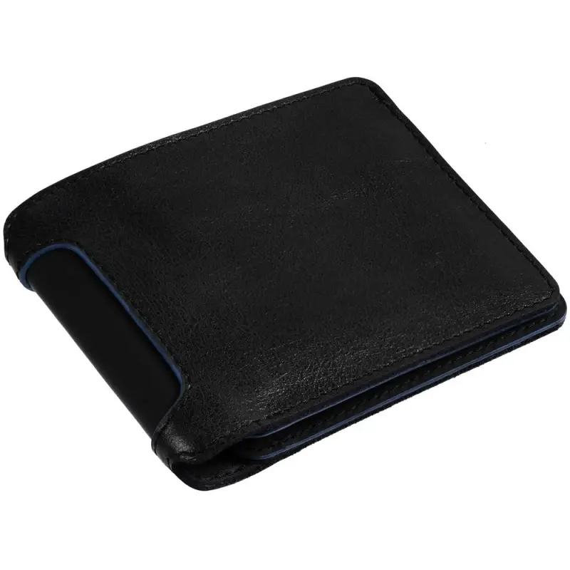 Портмоне Arrival, черное с синим Портмоне Arrival, черное с синим