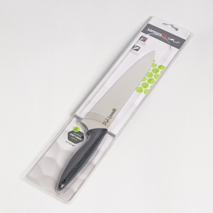 Нож кухонный Samura GOLF, шеф, лезвие 22,1 см, AUS-8 Нож кухонный Samura GOLF, шеф, лезвие 22,1 см, AUS-8