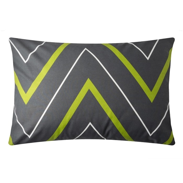 Наволочка Наволочка "Этель" Зелено-серые зигзаги 50*70, 100% хлопок, поплин, 125 г/м2