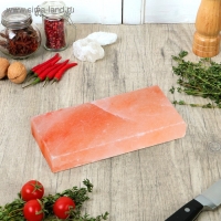 Кирпич из гималайской соли, шлифованный, 20&times;10&times;2,5см, "Добропаровъ"