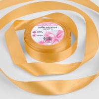 Лента атласная, 25 мм &times; 23 &plusmn; 1 м, цвет охра №114