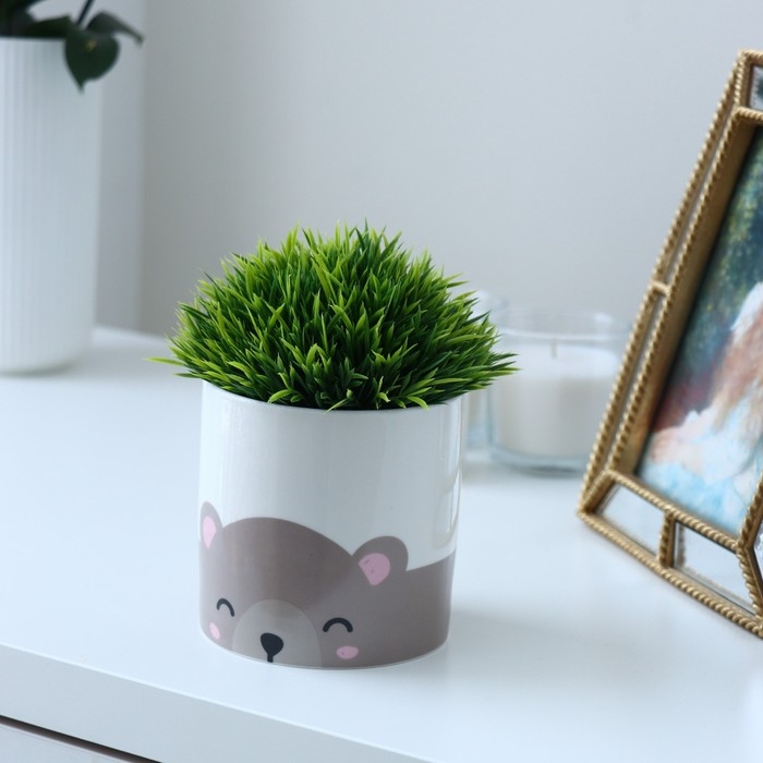 Кашпо для цветов, &laquo;Медведь&raquo;, 10 х 10 см