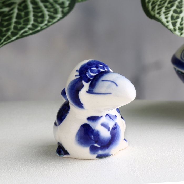 Сувенир &laquo;Ворона&raquo;, 4,5 см, гжель