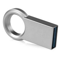 Флешка Qumo Ring, 32 Гб, USB3.0, металлик Флешка Qumo Ring, 32 Гб, USB3.0, металлик