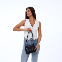 Сумка женская на молнии, цвет чёрный Сумка женская на молнии, цвет чёрный