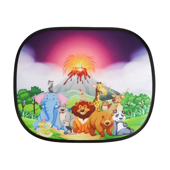 Шторки солнцезащитные для авто, Мультяшки DF2, 44×36 см, набор 2 шт Шторки солнцезащитные для авто, Мультяшки DF2, 44×36 см, набор 2 шт