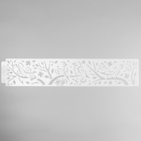 Трафарет бордюрный пластик "Птицы на ветвях" 60х12 см