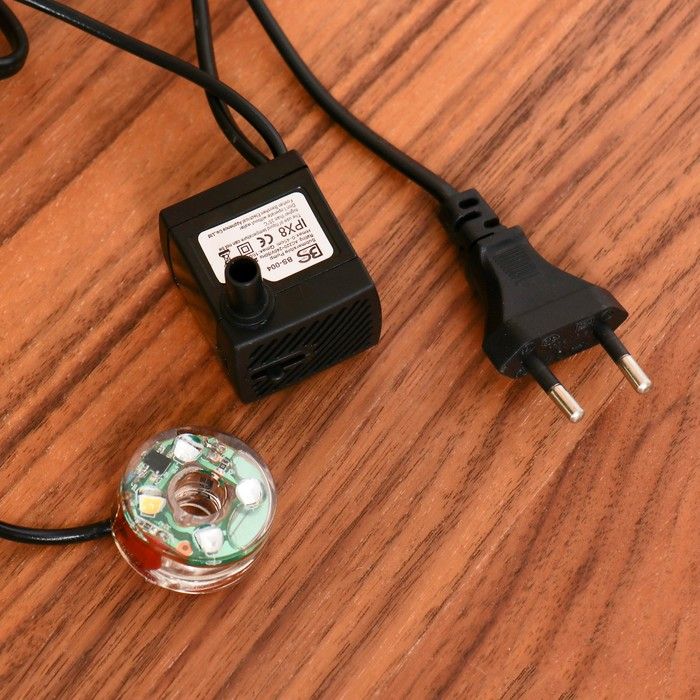 Фонтан Фонтан "Кувшинчик в лесу" 11х13х18 см (с подсветкой)