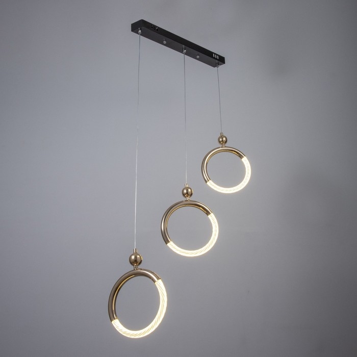 Светильник BayerLux Светильник BayerLux "Олендал" LED 30Вт черно-золотой 69х5х48-150 см