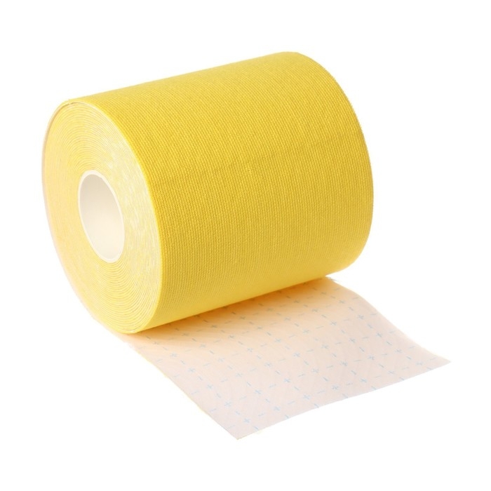 Кинезио - тейп, 7,5 см &times; 5 м, цвет жёлтый