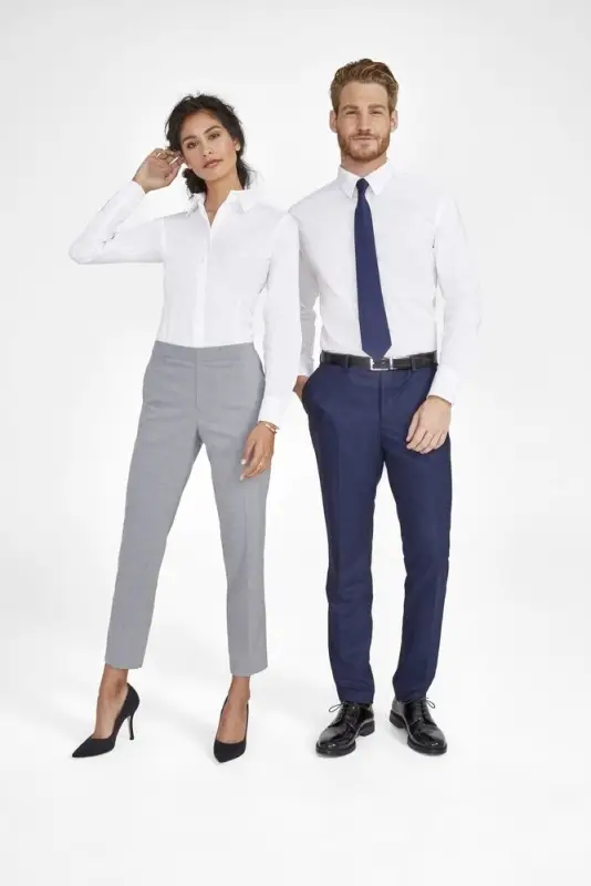 Рубашка мужская с длинным рукавом Brighton белая, размер M