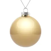 Елочный шар Finery Gloss, 10 см, глянцевый золотистый Елочный шар Finery Gloss, 10 см, глянцевый золотистый