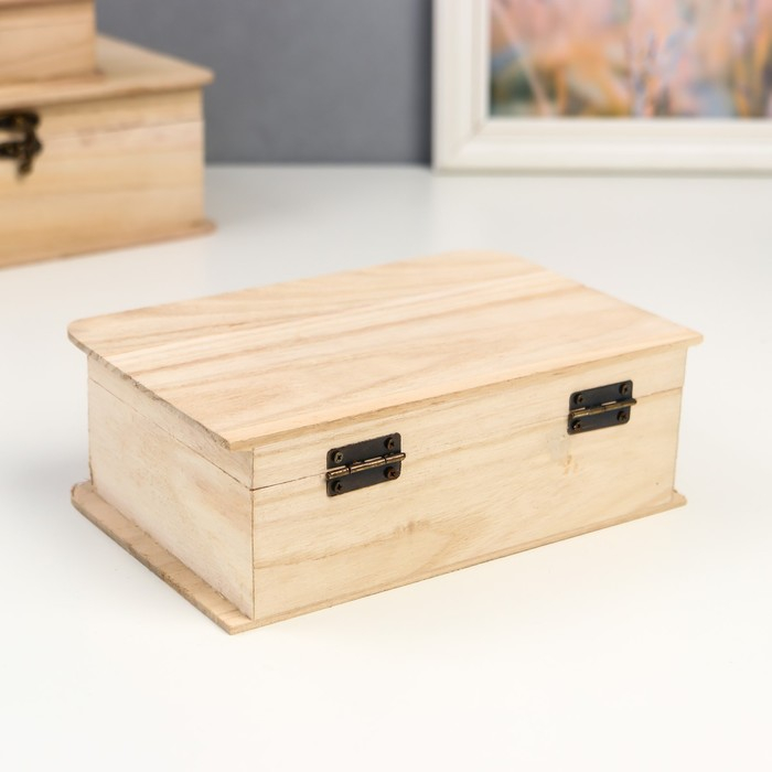 Шкатулка дерево под роспись Шкатулка дерево под роспись "Книги" (набор 3 шт) 9,5х16 см 7х20х13,5 см 9х24х17,5 см