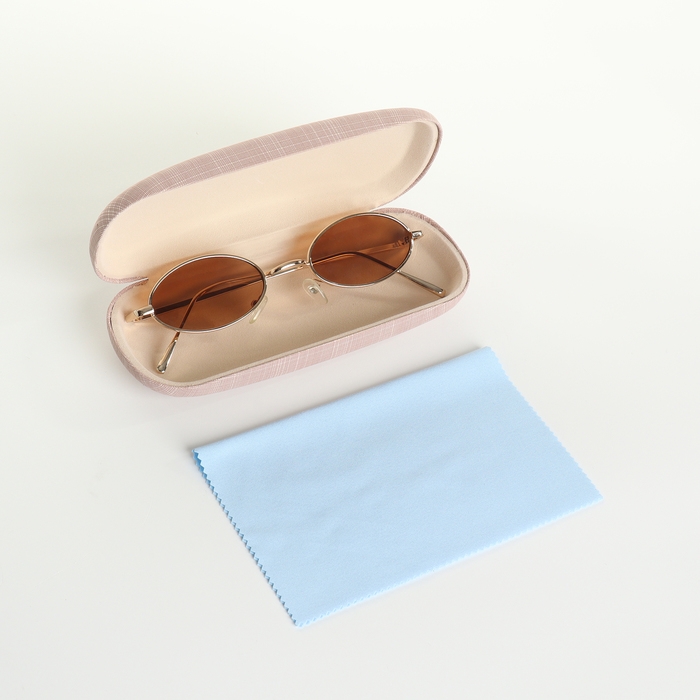 Футляр для очков на хлопушке, длина 16 см, цвет розовый Футляр для очков на хлопушке, длина 16 см, цвет розовый