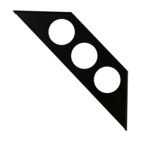 Кронштейн FLAT 190, мод, 2, 2 шт, цвет черный Кронштейн FLAT 190, мод, 2, 2 шт, цвет черный