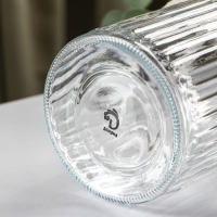 Банка стеклянная для хранения сыпучих продуктов Доляна &laquo;Ёжик в золотом&raquo;, 950 мл, 11&times;20 см, с керамической крышкой