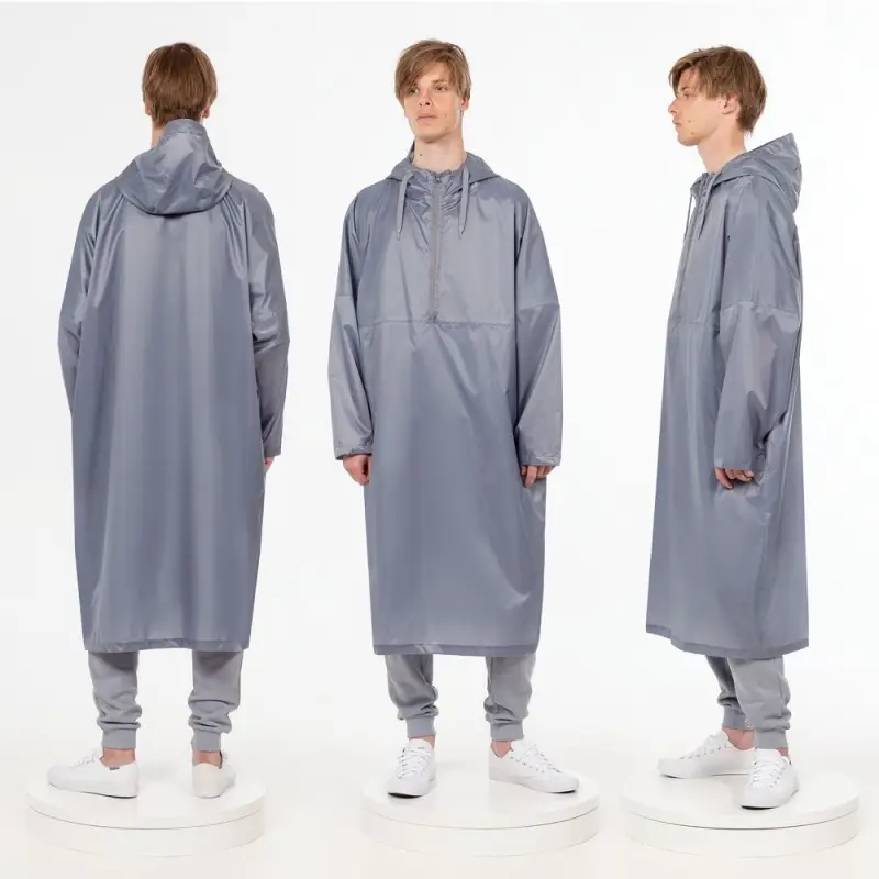 Дождевик-анорак R1, серый, размер XS/S