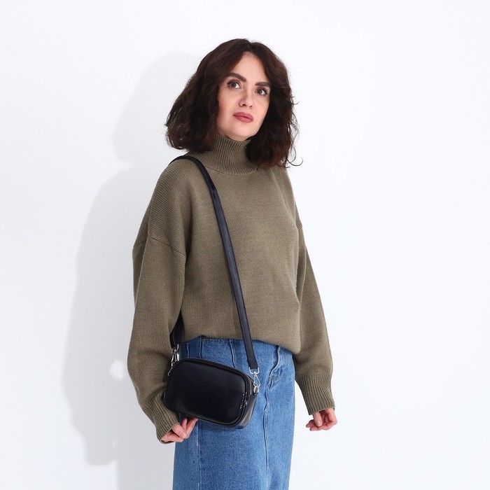 Сумка кросс-боди на молнии, цвет синий Сумка кросс-боди на молнии, цвет синий