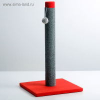 Когтеточка "Столбик" Lowcost ковролиновая, 54 х 31 см, микс цветов и игрушек Когтеточка "Столбик" Lowcost ковролиновая, 54 х 31 см, микс цветов и игрушек