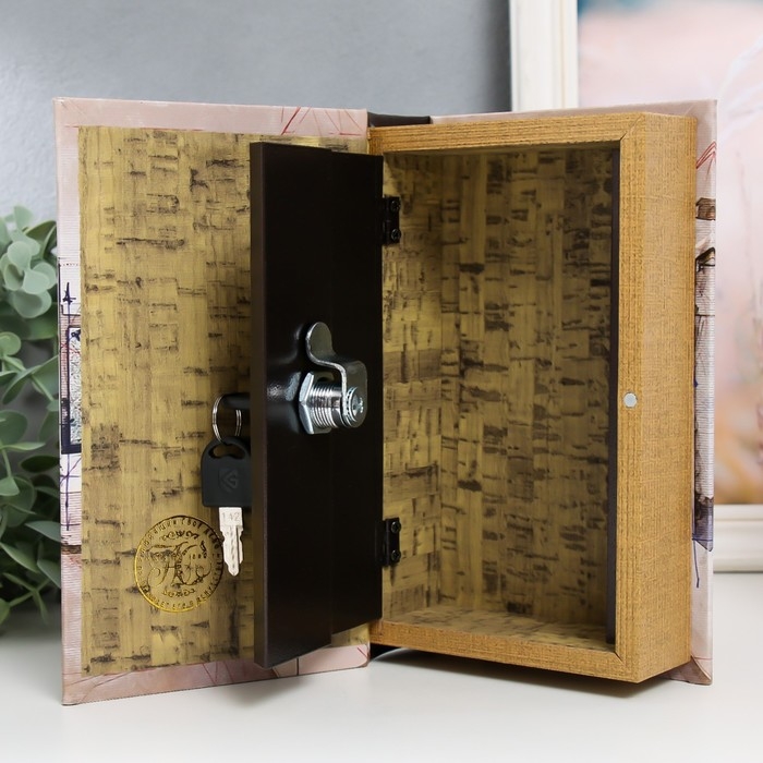 Сейф-книга дерево кожзам Сейф-книга дерево кожзам "Архитектурные проекты и концепции" 21х13х5 см