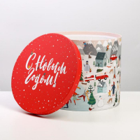 Коробка подарочная &laquo;Новогодние истории&raquo;, 19.5 х 22 см, Новый год