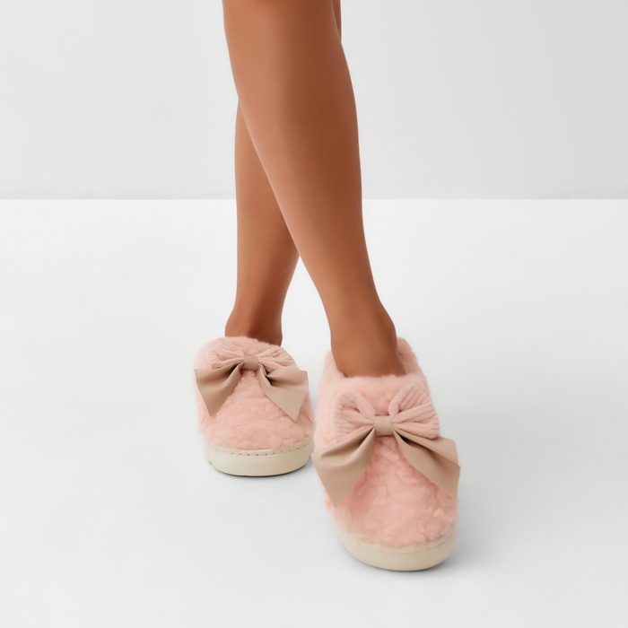 Тапочки женские, размер 38-39, цвет розовый