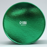 Набор коробок 2в1 круглые «С Новым годом!», зелёный металлик, 12 х 12, 15 х 15 см, Новый год Набор коробок 2в1 круглые «С Новым годом!», зелёный металлик, 12 х 12, 15 х 15 см, Новый год