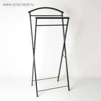 Вешалка костюмная &laquo;Контур&raquo;, 44&times;31&times;98 см, цвет чёрный