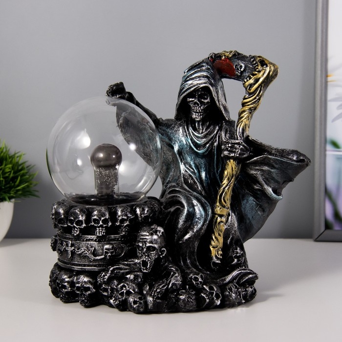 Плазменный шар Плазменный шар "Катикула" серый 20х12х23 см RISALUX