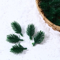 Новый год! Декор &laquo;Ветки ели мини&raquo; набор 100 шт., размер 1 шт. &mdash; 4,5 &times; 3 &times; 3 см