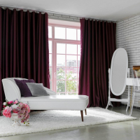 Штора портьерная «Этель» 270×300 см, двусторонний блэкаут, цвет Сливовый, пл.240г/м², 100 п/э Штора портьерная «Этель» 270×300 см, двусторонний блэкаут, цвет Сливовый, пл.240г/м², 100 п/э