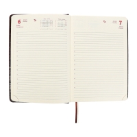 Ежедневник датированный 2024 A5 176 листов, deVENTE.Belcanto, твёрдая обложка из искусственной кожи с поролоном, ляссе, кремовый блок 70 г/м2, коричневый Ежедневник датированный 2024 A5 176 листов, deVENTE.Belcanto, твёрдая обложка из искусственной кожи с поролоном, ляссе, кремовый блок 70 г/м2, коричневый