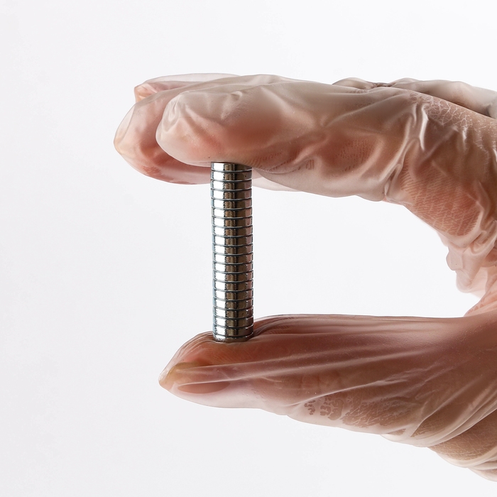 Магнит неодимовый , размер 1 шт. &mdash; 8 &times; 8 &times; 2 мм, набор 20 шт.