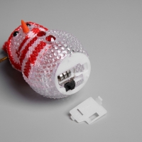 Ёлочная игрушка &laquo;Снеговик&raquo;, 10 см, от батареек, свечение мульти (RGB)