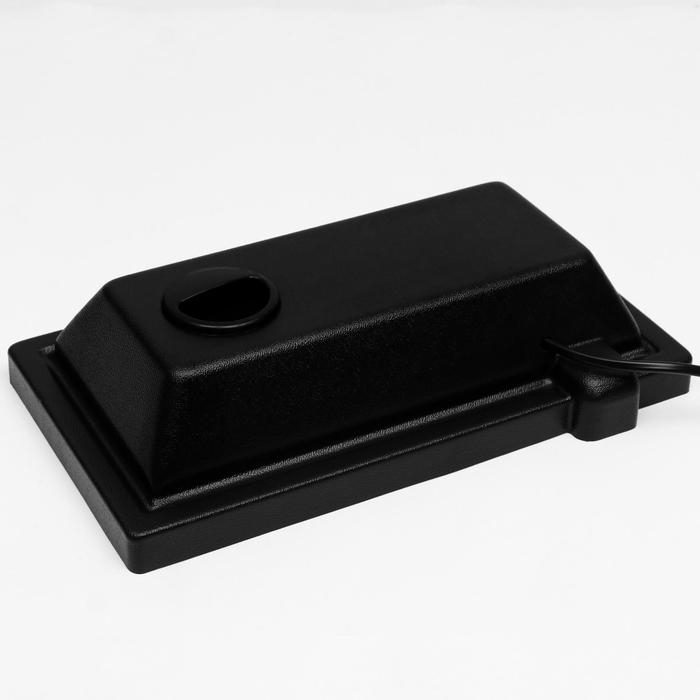 Аквариум Прямоугольный Аквариум Прямоугольный "Атолл" с крышкой, 13 литров, 30 х 16 х 26/31 см, чёрный