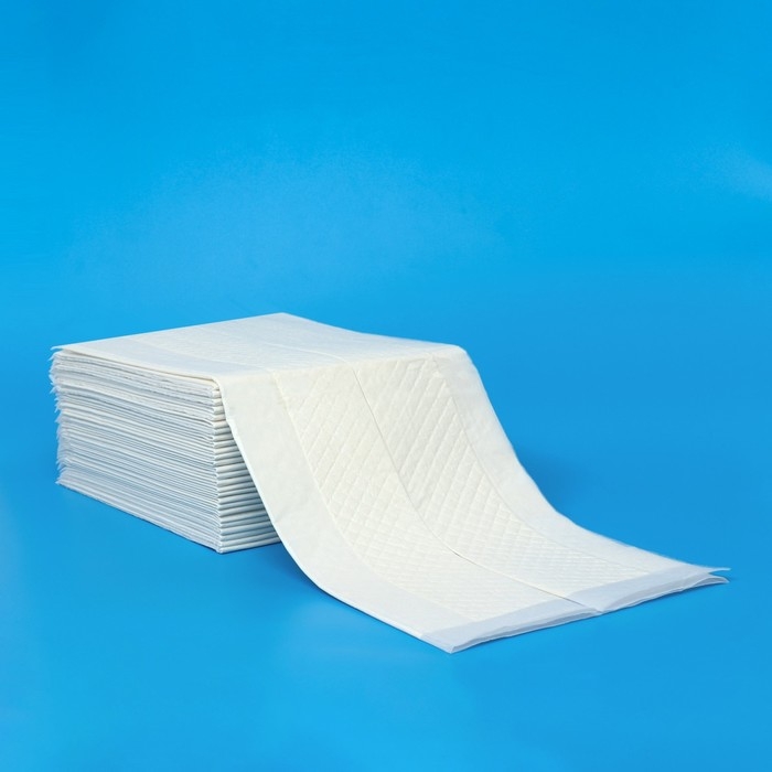 Пеленки для животных шестислойные гелевые, 60 х 60 см, (в наборе 10 шт)