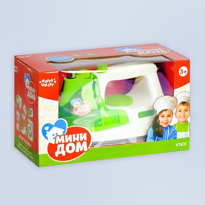 Утюг &laquo;Мини-дом&raquo;, свет, звук, распыляет воду