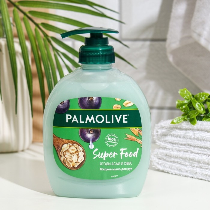 Жидкое мыло Palmolive Super Food Жидкое мыло Palmolive Super Food "Ягоды Асаи и Овес", 300 мл