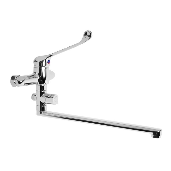 Смеситель для ванны Смеситель для ванны "ЦС-СМ" ЭП401576.D35, однорычажный, хирургический, излив 350 мм, хром