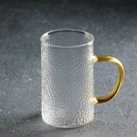 Набор для напитков из стекла Magistro &laquo;Сара&raquo;, 5 предметов: кувшин 1,5 л, 4 кружки 400 мл