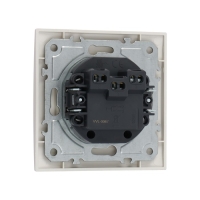 Выключатель TOT Elegant, 10 А, 2 кл., скрытый, белый Выключатель TOT Elegant, 10 А, 2 кл., скрытый, белый