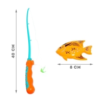 Рыбалка «Морская волна», 4 рыбки, удочка, МИКС Рыбалка «Морская волна», 4 рыбки, удочка, МИКС