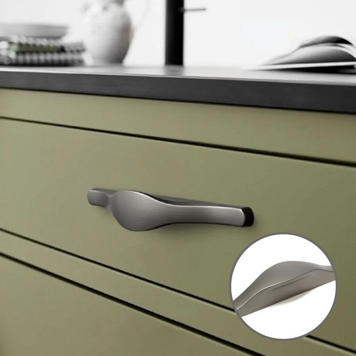 Ручка-скоба CAPPIO RSC028, м/о 96 мм, цвет графит Ручка-скоба CAPPIO RSC028, м/о 96 мм, цвет графит