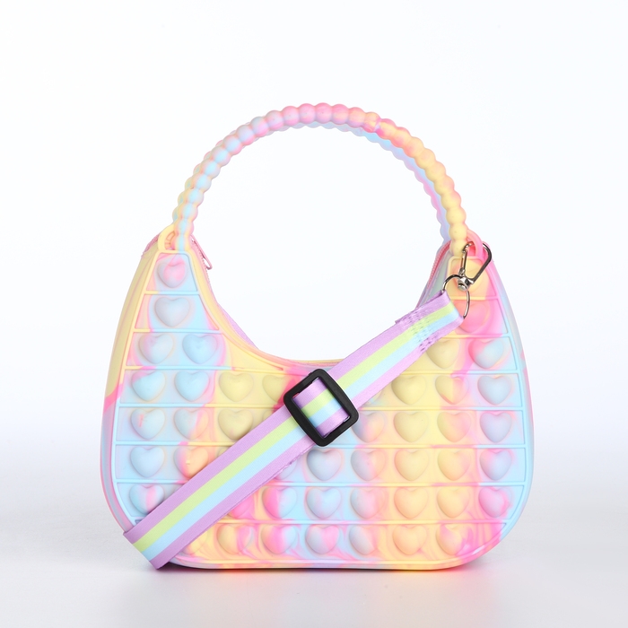 Сумка детская для девочки на молнии &laquo;Выбражулька&raquo;, pop it, цвет разноцветный