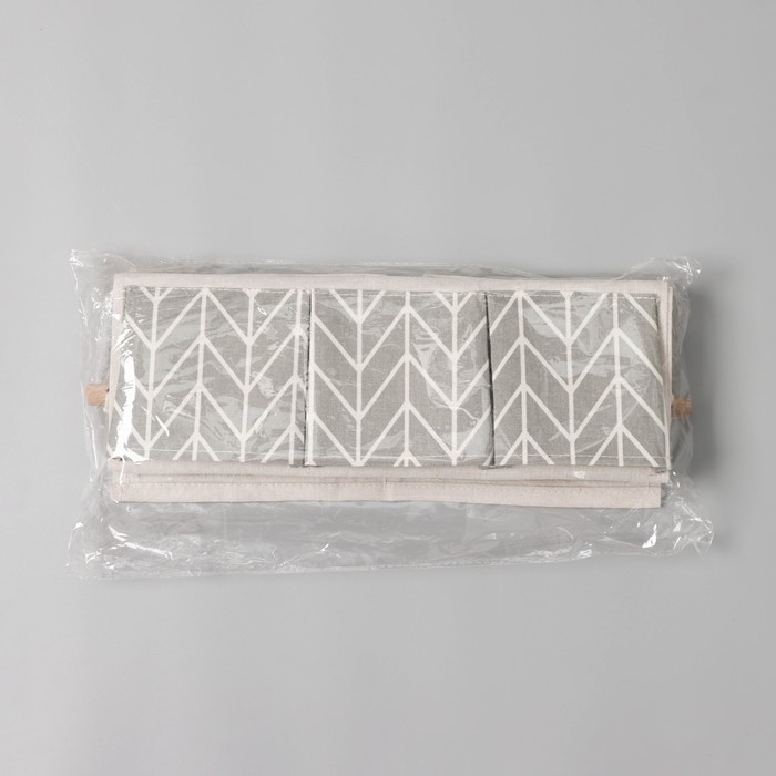 Органайзер подвесной с карманами &laquo;Зигзаг&raquo;, 8 отделений, 49,5&times;35х3 см