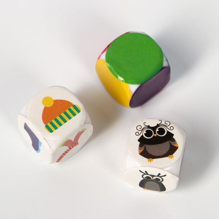 Настольная игра на внимание &laquo;Ох уж эти совушки. 2.0&raquo; новая версия, двухстороннее игровое поле, 30 жетонов, 3 кубика, 4+