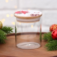 Новый год. Банка для хранения &laquo;Рождественская звезда&raquo;, 250 мл