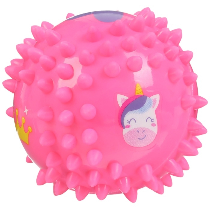 Развивающий тактильный мячик Развивающий тактильный мячик "Принцесса", диаметр 9 см, с пищалкой, в пакете, Крошка Я